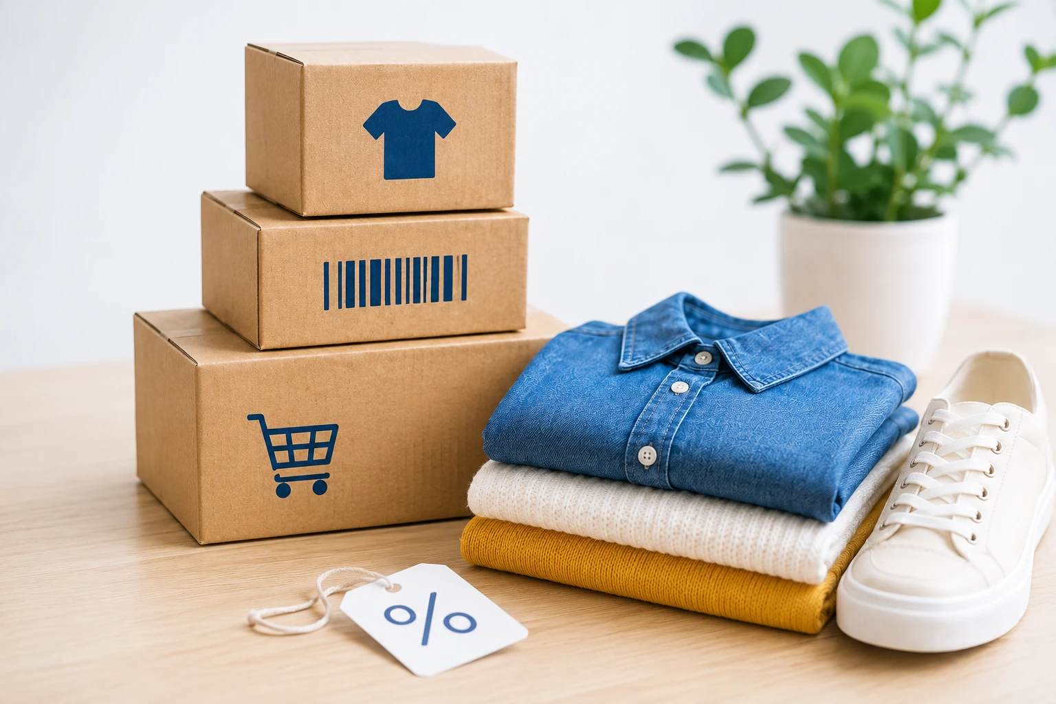 Catalogo prodotti ecommerce con abbigliamento, scarpe e gestione articoli online
