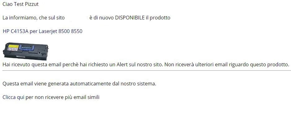 Email Notifica