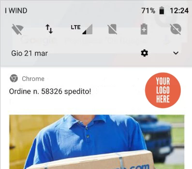 Notifica spedizione merce