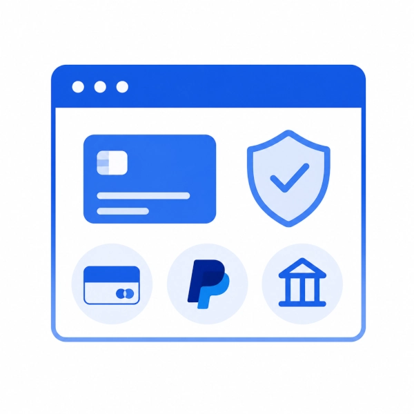 Sezione portale Pagamenti (Carta di credito, Paypal, Bonifico..)