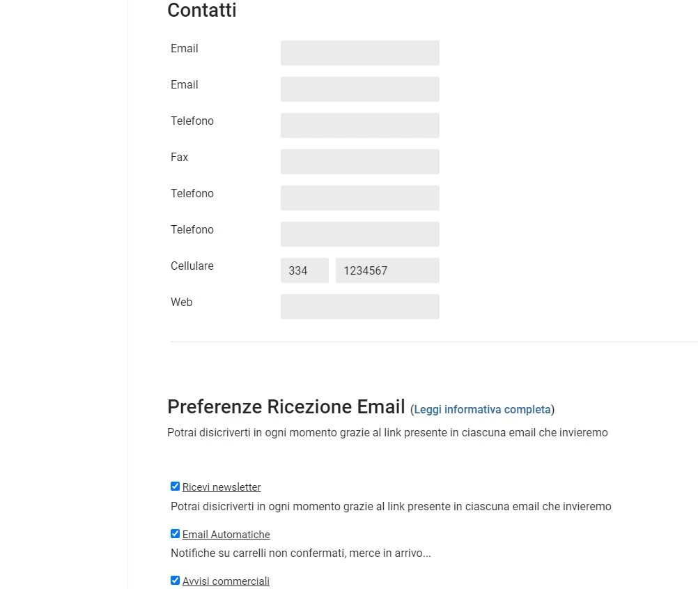 Consenso GDPR