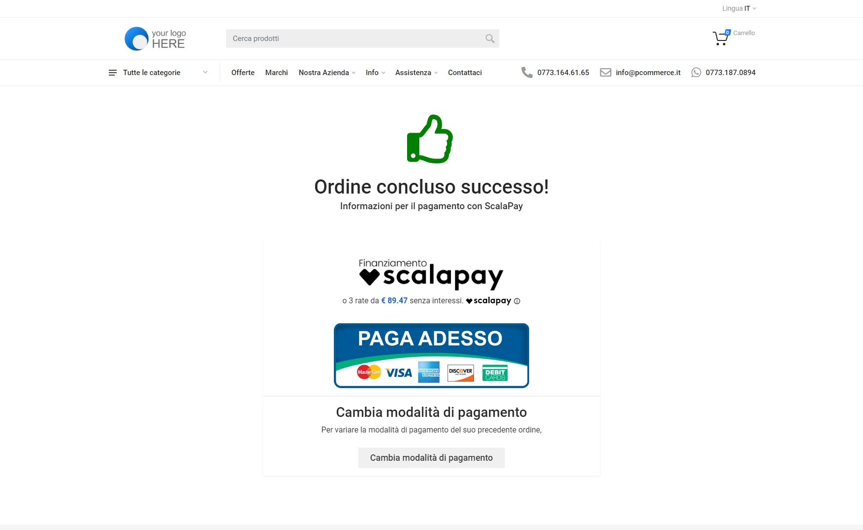 ScalaPay - Checkout