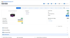 Scheda Prodotto - Caratteristiche