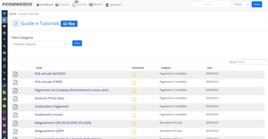 Guide utilizzo software