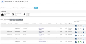Inventario magazzino Realtime