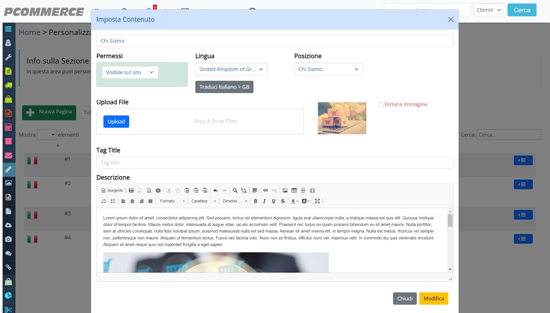 Traduzioni Pagine Web